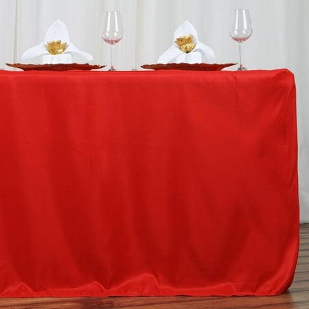 table polyester banquet tablecloth fitted 6ft wholesale event feet linens rectangle