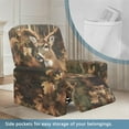 thumbnail image 3 of Yuyamidu Camo Recliner Chair Covers 4 Piece Hunting Reindeer Stretch Recliner Couch Protector with Pockets Easy to Install Lazyboy Cover Couch Chair Covers Gift for Friends, 3 of 8