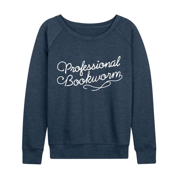 Instant Message - Professional Bookworm - Women's French Terry Long Sleeve Pullover
