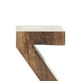 thumbnail image 5 of DecMode 5" A Z Dark Brown Mango Wood Bookends (Set of 2), 5 of 11