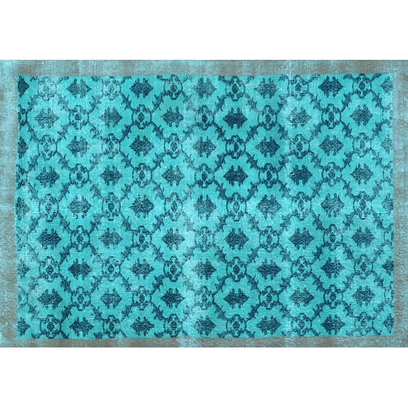 Ahgly Company Indoor Rectangle Persian Light Blue Traditional Area Rugs, 2' x 3'