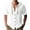 White, variant on VBTAPA Short Sleeve Hoodie for Men Drawstring Hooded Button Down Beach Hippie Shirt Lightweight Casual Blouse Tops Sky Blue L
