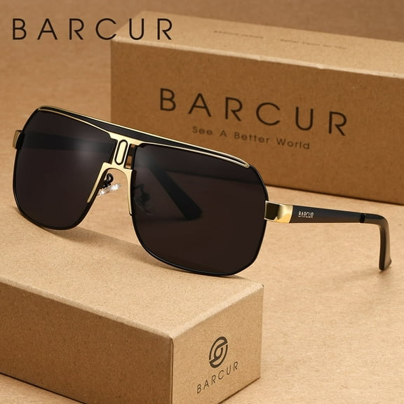 BARCUR Large Frame Fashionable Sunglasses With UV Protection, Reduce Glare, Decorate Face Shape, Brand Packaging, Perfect Gift Item