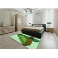 thumbnail image 4 of Ahgly Company Indoor Rectangle Patterned Light Green Area Rugs, 5' x 7', 4 of 6