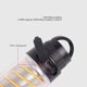 thumbnail image 4 of Linterna LED para Acampar luz portátil para Acampar plástico de Goma Resistente a caídas 2000 mAh Impermeable Recargable por USB con Techo Impermeable para Interiores ANGGREK Otros, 4 of 8