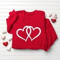 thumbnail image 5 of Dgankt Long Sleeve Shirts for Women Women's Printed Sweatshirt - Long Sleeve Crew Neck Casual Oversized Vintage Heart Pattern Pullover XS-3XL, 5 of 6
