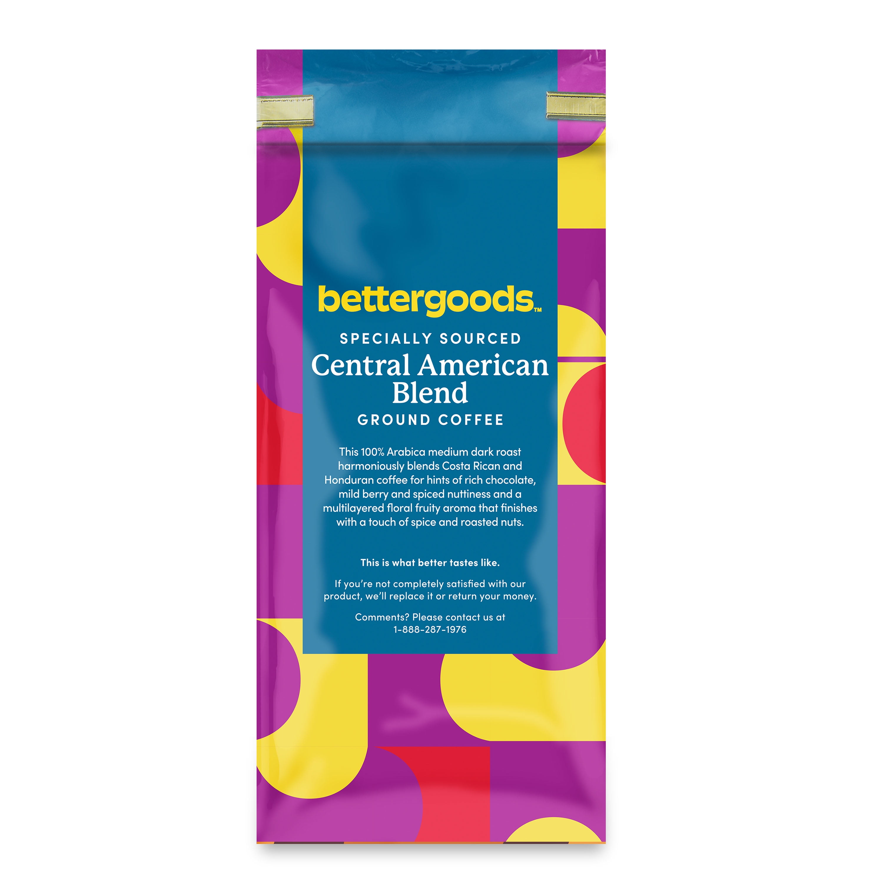 (6 pack) bettergoods Specially Sourced Central American Blend Ground Coffee, Medium Dark Roast, 12 oz