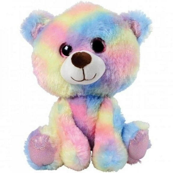 US Toy SB681 Rainbow Glitter Eyes Bear