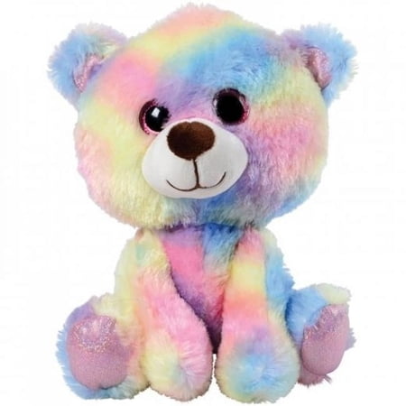 US Toy SB681 Rainbow Glitter Eyes Bear
