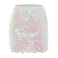 thumbnail image 5 of Kaerm Women's Girls Shiny Sequin Mini Skirt Glitter High Waist Bodycon Miniskirt Pink M, 5 of 6