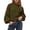 Army Green, variant on Sweaters for Women Fall Crew Neck Lantern Long Sleeve Oversized Sweater Casual Knit Winter Pullover Tops