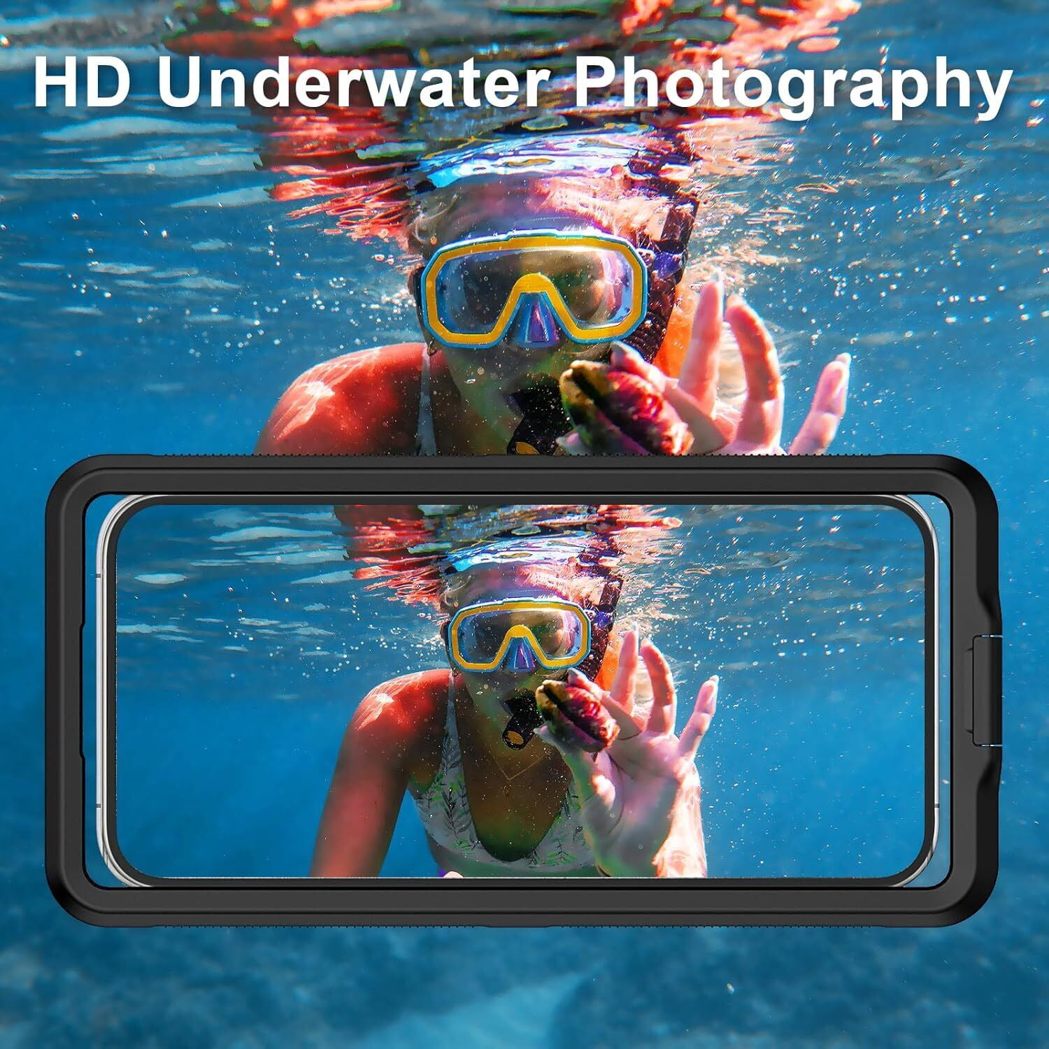AICase Waterproof Universal Underwater Pouch Dry Bag Beach Travel Essentials for Phone - iPhone Samsung LG Google Xiaomi Nokia Motorola