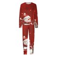 thumbnail image 2 of Odeerbi Christmas Pajamas for Family Holiday Long Sleeve Family Christmas Pajamas Matching Sets Mom Parent-Child Printed Home Wear Two-Piece Sleepwear Xmas Family Matching PJs Set Red, 2 of 7