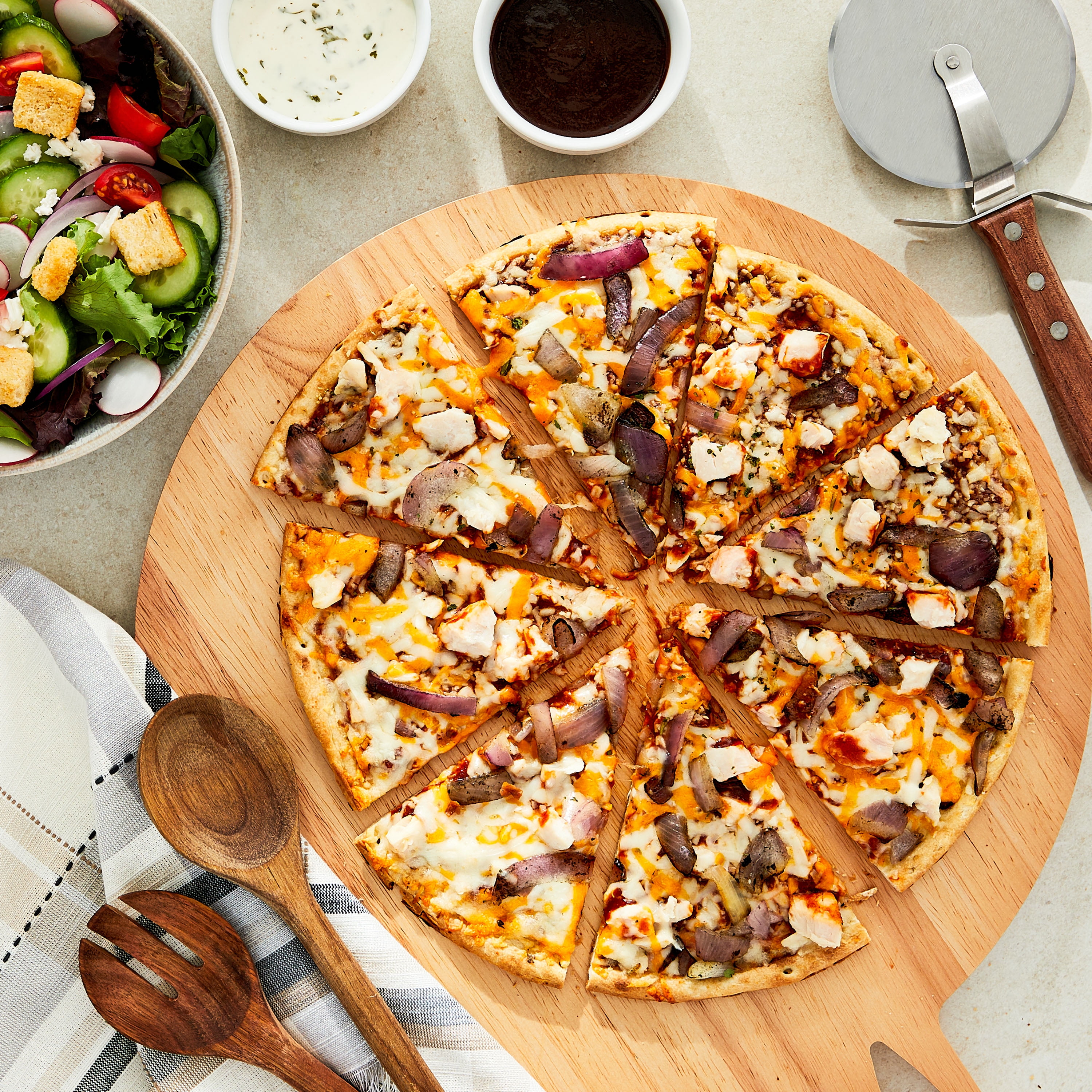 Great Value Thin Crust BBQ Chicken, 18.1 oz (Frozen)