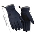 thumbnail image 3 of Audhol Winter Gloves Women&Men Handmade Gloves Winter Hand Warmers Stylish Gloves Ladies Gloves Warm Knitted Embroidered Warm Knit Gloves Gloves for Cold Weather Black One Size, 3 of 9