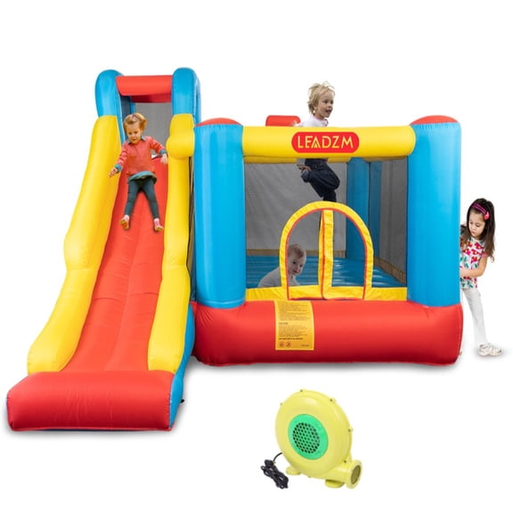 Ktaxon Kids Inflatable Bouncer House Jumper Slide Castle with 450W Blower