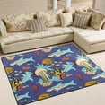 thumbnail image 2 of Coolnut Lightweight Soft Area Rugs 63 x 48 in, Underwater Sea Life Floor Mat for Kids Playing Room Hardwood Floor Living Room Nursery Rugs, 5'3" x 4', 2 of 6