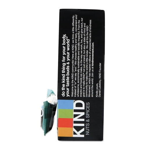 Nuts And Spices Bar, Dark Chocolate Almond Mint, 1.4 Oz Bar, 12/box | Bundle of 5 Boxes