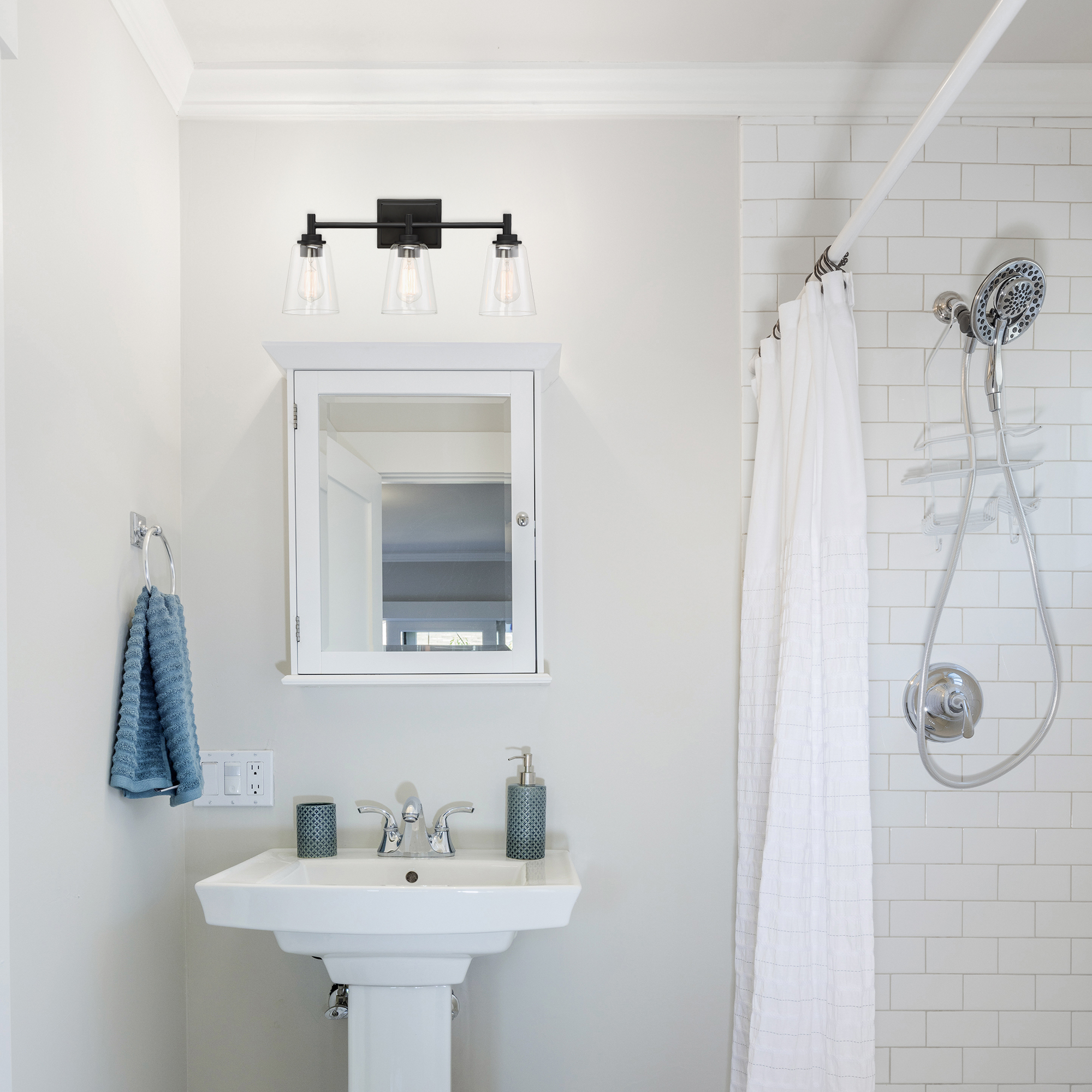 95703-MB-Designers Fountain-Westin - Three Light Bath Bar-Matte Black Finish