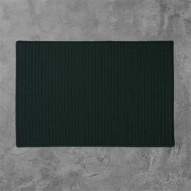 Colonial Mills H109R084X084S 7 ft. Simply Home Solid Indoor & Outdoor Square Rug, Dark Green