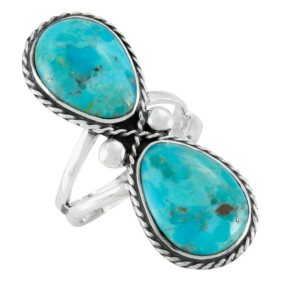 Turquoise Jewelry Ring for Women Sterling Silver 925 | Turquoise Network | R2621-C75-6