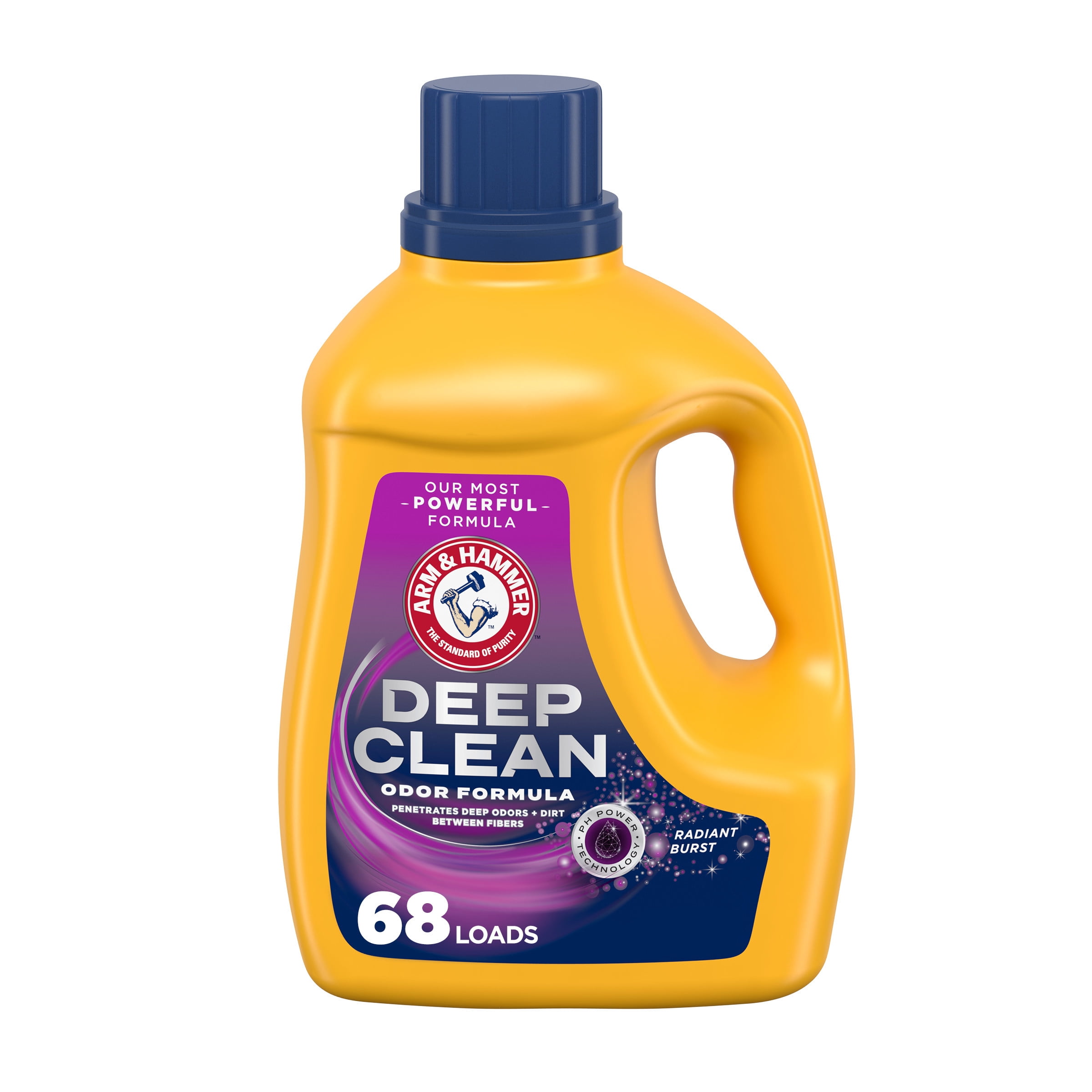 Arm & Hammer Deep Clean Odor, 68 Loads Liquid Laundry Detergent, 119 Fl