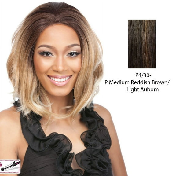 Remi Touch Rt7 Lace Front Wig Final,Medium Brown Base With Light Auburn Highlights