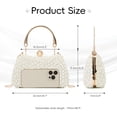 thumbnail image 4 of Pearl Clutch Purse for Women, Elegant Pearl Evening Bag, Beaded Clutch Bag for Wedding Bridal Prom Party, 4 of 7
