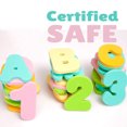 thumbnail image 5 of KAKOWELY 1 Set Creative EVA English Letters Colorful Alphabet Stickers Funny Kid Learning Toy Educational Number Toys for Home Bathroom Shower Bath (26pcs Letters and 10pcs Numbers),3.15"X2.36"X0.31", 5 of 5