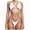 A46-White, variant on Women's High Cut String Triangle Bikini Set Swimsuits Sexy Bathing Suits 2 Piece(Hot Pink,L)