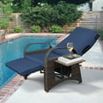 ATR ART to REAL Deluxe Wicker Patio Recliner, Adjustable Outdoor Lounge