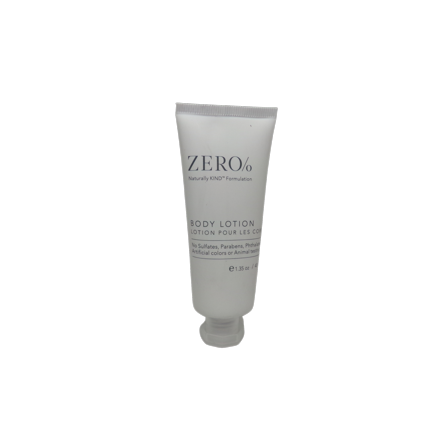 Zero% Body Lotion Lot of 18 each 1.35oz Bottles Total of 24.3oz
