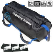 Synergee Pro Buff Blue Adjustable Fitness Sandbag with (3) Filler Bags Adjustable up to 40lbs. Heavy Duty Fitness Weight Bag