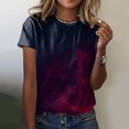 thumbnail image 2 of Gibobby Casual Playera de Manga Corta para Mujer Camiseta manga corta con cuello redondo y estampado moda informal para mujer(Rosa caliente,G), 2 of 4
