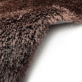thumbnail image 6 of LA Rug Linens RugBerry Romance Brown Shag Area Rug Soft Fluffy Shaggy Hand Tufted 8' x 10' 8' x 10' Living Room,Bedroom, 6 of 8