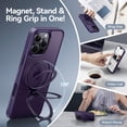 thumbnail image 3 of Funda de teléfono CASEKOO diseñada para iPhone 16 Pro Max, color morado, 3 of 7