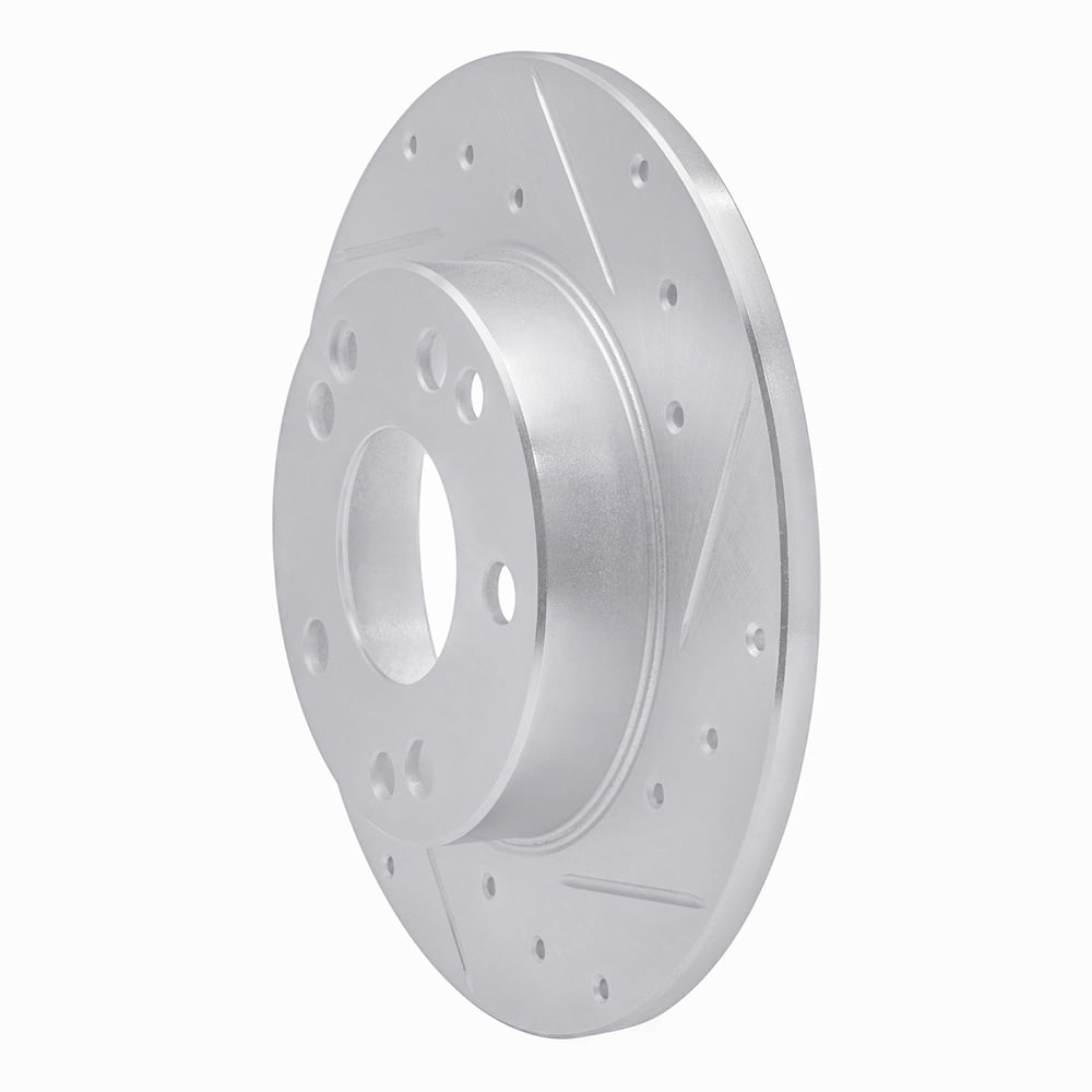Dynamic Friction Company 631-63011R DFC Brake Rotor - Drilled And Slotted - Silver