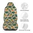 thumbnail image 5 of Sikiie Pineapples Palm Leaves Car Seat Protector 2 Pack Car Seat Cushion Mat, Car Seat Covers for SUV, Truck, Van, 5 of 7