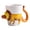 Triceratops, variant on Delicate 3D Hand Painted Ceramic Mug Hand Painted Ceramic Mug Convenient 3D Decoration for Kitchen and Cafe Use