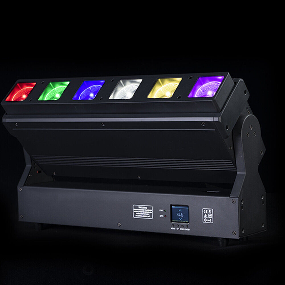 Beam Zoom Stage Bar 6X40W LED Moving Head Strobe Wash Effect Blinder Light Event