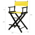 thumbnail image 2 of "24" Director's Chair Black Frame-Yellow Canvas", 2 of 2