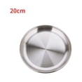 thumbnail image 1 of Eigraketly Vajilla de acero inoxidable para acampar, de cena, soporte para contenedor de alimentos, bandeja redonda, para desorden, accesorios carpas Numero 3 Eigraketly OD009364-03, 1 of 6