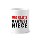 thumbnail image 1 of Cepillo de dientes titular de la pluma Mug de ceramica blanca taza 350ml, 1 of 2