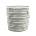 thumbnail image 2 of LR Home Dash Stripe Geometric Indoor Outdoor Storage Basket, 21" x 21" x 21", Blue / White, 2 of 2