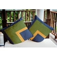 thumbnail image 4 of 18" x 18" Simply Daisy Bold Blocks Indoor/Outdoor Pillow, Nautical Navy Qty 1, 4 of 6
