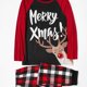 thumbnail image 1 of PatPat Mosaic Family Matching Reno Merry Christmas Pijamas Set (Resistente Al Fuego), Hombres Mujeres Baby Kid's Loungewear, 1 of 4