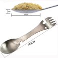 thumbnail image 2 of EDC Outdoor Picnic Mini Portable Lightweight Useful Camping Backpacking Cutlery Fork Spoon, 2 of 5