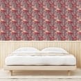 thumbnail image 3 of Ambesonne Garden Peel & Stick Wallpaper for Home, Roses Twigs Leaves Pattern, 13"x36", Dark Fuchsia and Slate Brown, 3 of 5