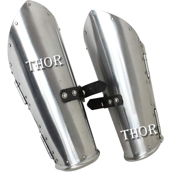 Medieval Knight Armor Functional Arm Guard Bracers 18g Steel Rustic Vintage Home Decor Gifts