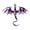 Purple, variant on Vintage Oil-dripping Flying Dragon Brooch Rhinestone Cartoon Enamel Animal Shape Men Women Clothing Hat Bag Lapel Pin Fashion Jewelry Gift